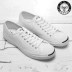 Converse thấp giúp nở nụ cười 101503 tất cả giày trắng nhỏ màu trắng da nam Giày da giày vải nữ màu đen 1Q698 giày converse nữ cổ thấp Plimsolls
