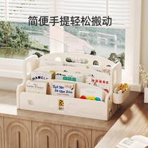 Childrens bookshelf baby picture book shelf bay window floor-standing simple desktop storage rack storage rack household simple small bookcase