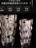 Flaventz thickened diamond crystal glass vase Transparent flower arrangement ornaments Fashion vase Rich bamboo vase