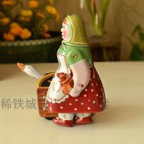 Rare iron City-clockwork iron toys export foreign trade Classic decoration Birthday gift Farm woman