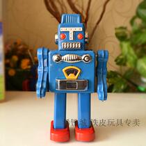 Rare Iron City Nostalgia Clockwork Iron Sheet Toys Upper Chord Upper Chain Parent-child Birthday Gift Gift Display Robot