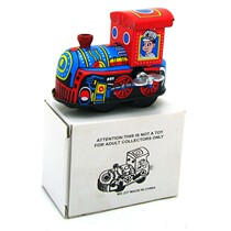 80 back nostalgic tin toy clockwork on the strings chain Child parent-child Parent-child Classic Collection Little Locomotive