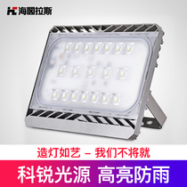 LED flood light 50W 100W outdoor basketball court lighting Waterproof projection light Outdoor engineering special flood light