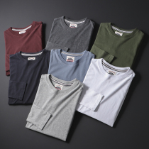 Perennial Evergreen Classic 100 Hitch Foreign Trade Mens Factory Cut Tail Goods Round Collar Casual Long Sleeve T-Shirt Base Shirt