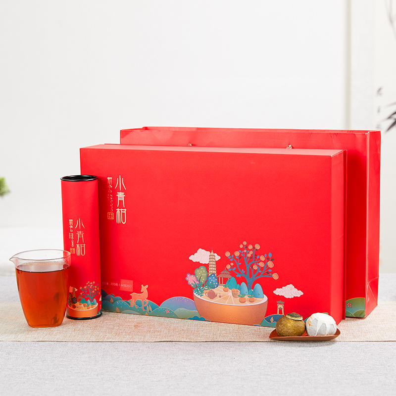 Small green tangerine gift box packaging Spring Festival Customized Lunar New Year goods Gifts Special class Chen New will Citrus Putea