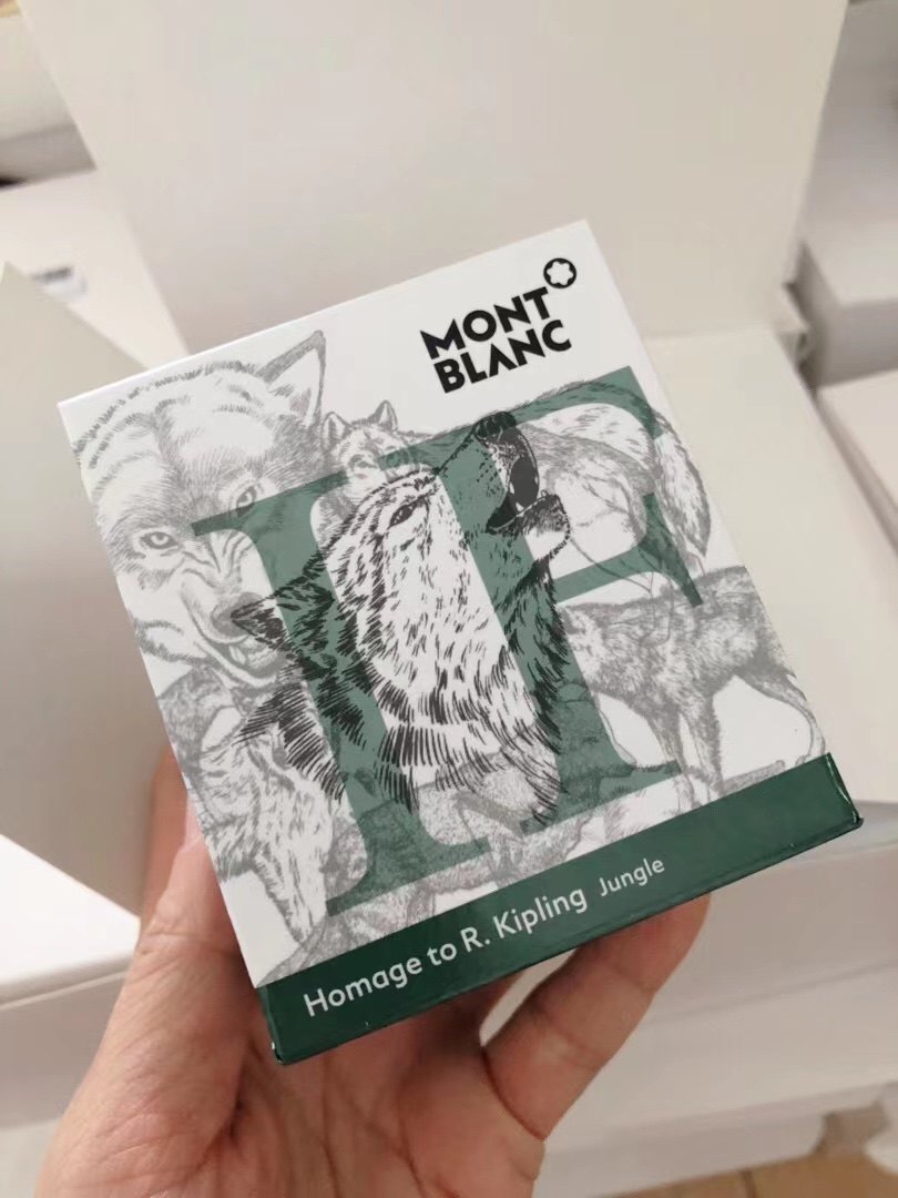 Montblanc ten thousand Baolong Interstellar China Blue Glacier Blue Giblin Little Fox Green Gold Stone Pen Color Ink-Taobao