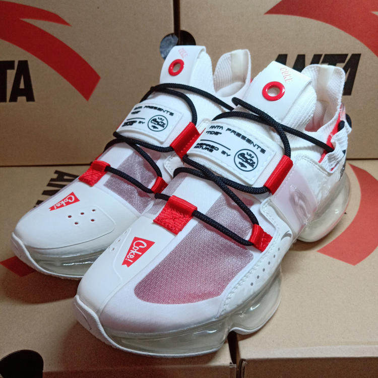 Spot Anta Coca-Cola Snow Beet Joint Shoes Men's Full Palm Air Cushion Running Shoes Women New 122025530-5