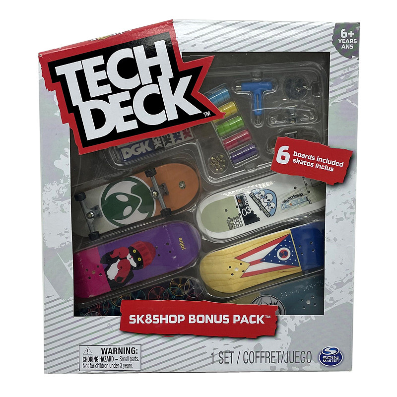 Креативные игрушки для детей tech deck专业手指滑板翻team可换轴承桥滑轮面板配件工具补充装 Sega toys