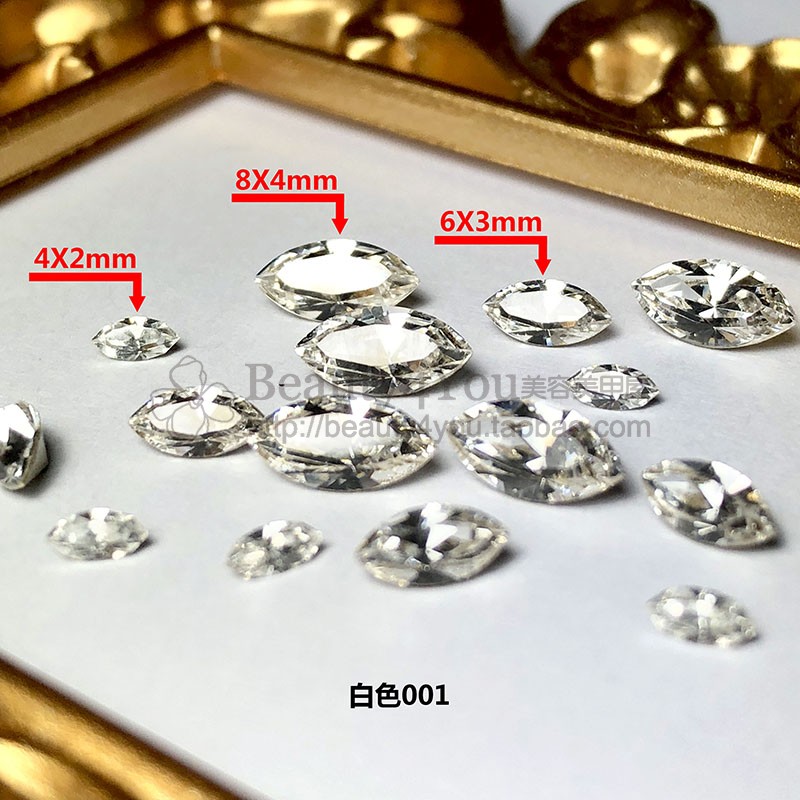 Công cụ trang sức nghệ thuật móng tay SWAROVSKI chính hãng Swarovski Crystal Áo rhinestone - Mắt ngựa - Công cụ Nail các mẫu vẽ cọ nét cọ bản