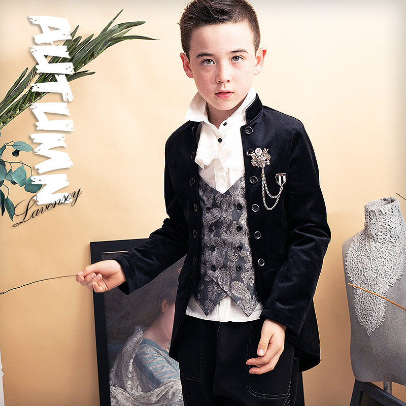 Spring style new cotton polyester B class performance dovetail gown Children Inn Wind suit Shuai qi Men's suit Spring and autumn jacket