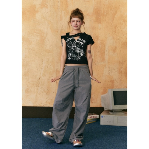 Летние тонкие штаны, оверсайз