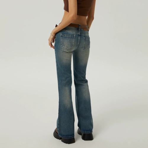 Оригинальные ретро летние джинсы, штаны, в американском стиле