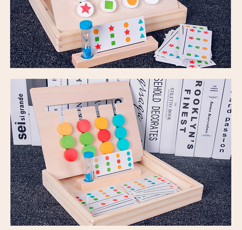 Đồ dùng dạy học Montessori Đồ chơi giáo dục 4 màu Đồ chơi giáo dục trẻ em 3 - 7 tuổi tư duy logic đào tạo trẻ dạy học trợ giúp bốn màu - Đồ chơi giáo dục sớm / robot đồ chơi giáo dục sớm theo mon