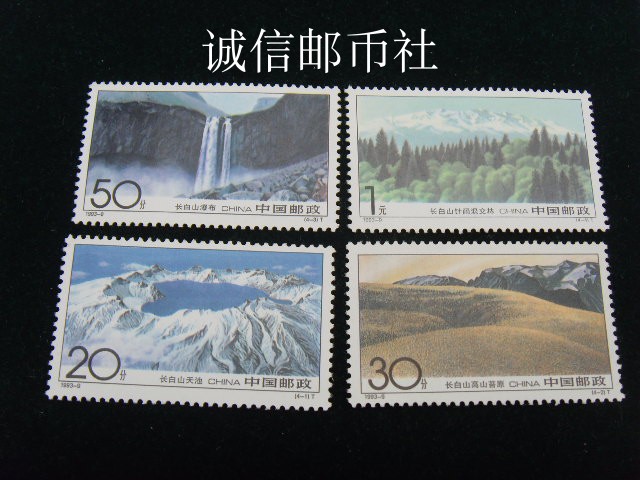 (original glue full product purchase stamps full 100) 1993-9 Changbai Mountain (T) stamps