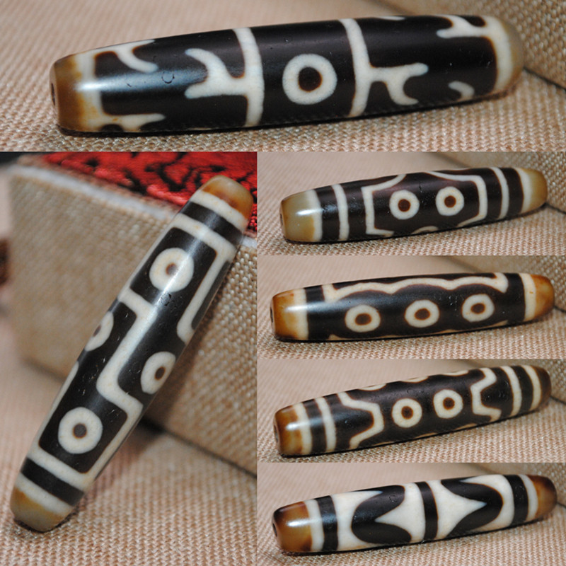 Tibet natural tooth yellow sky beads genuine to pure chalcedony old mine snail two three five nine eyes hand chain necklace pendant