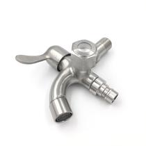 Upgrade New 304 stainless steel dual-use washing machine multi-function faucet one in two out mop pool faucet