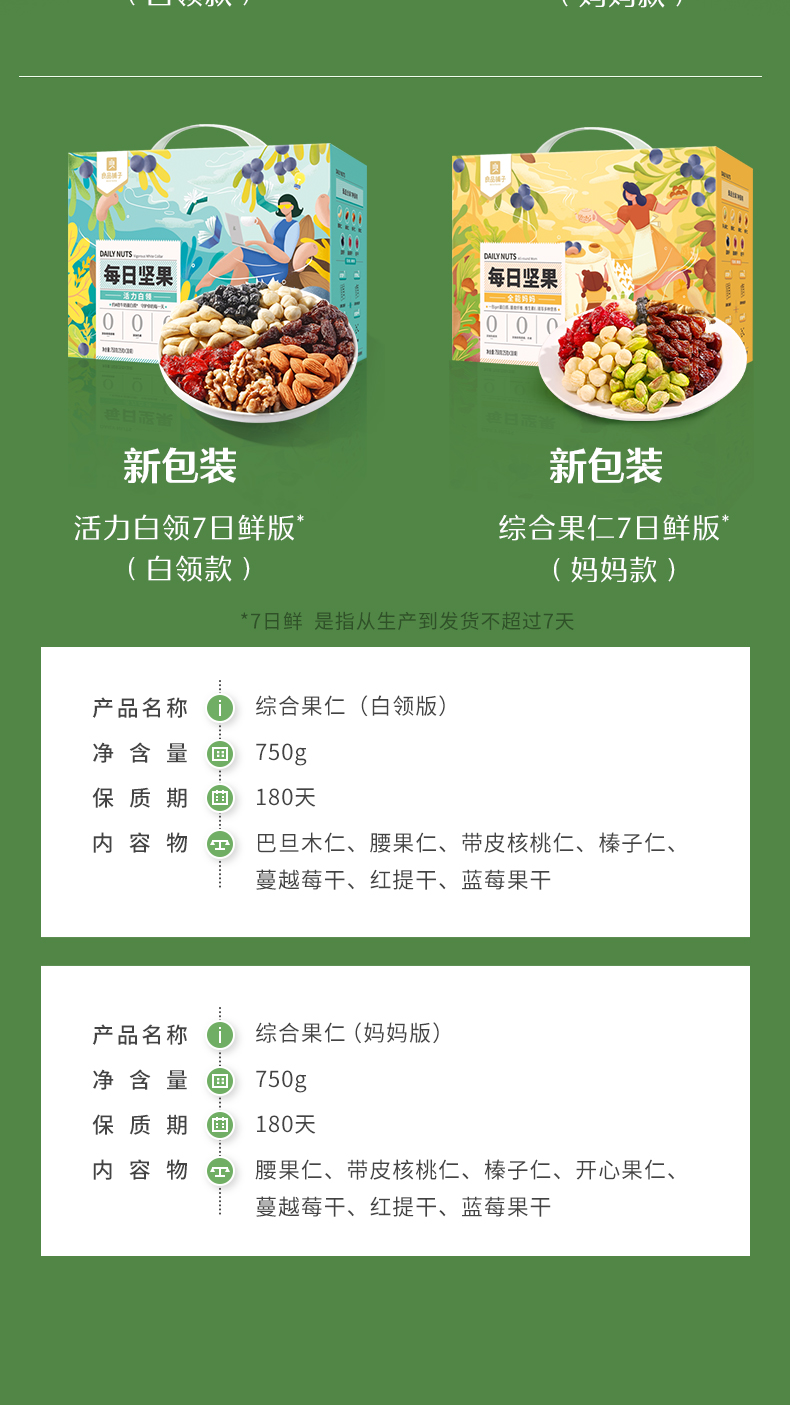 良品铺子 高端款 进口混合坚果仁 25g*30袋 图9