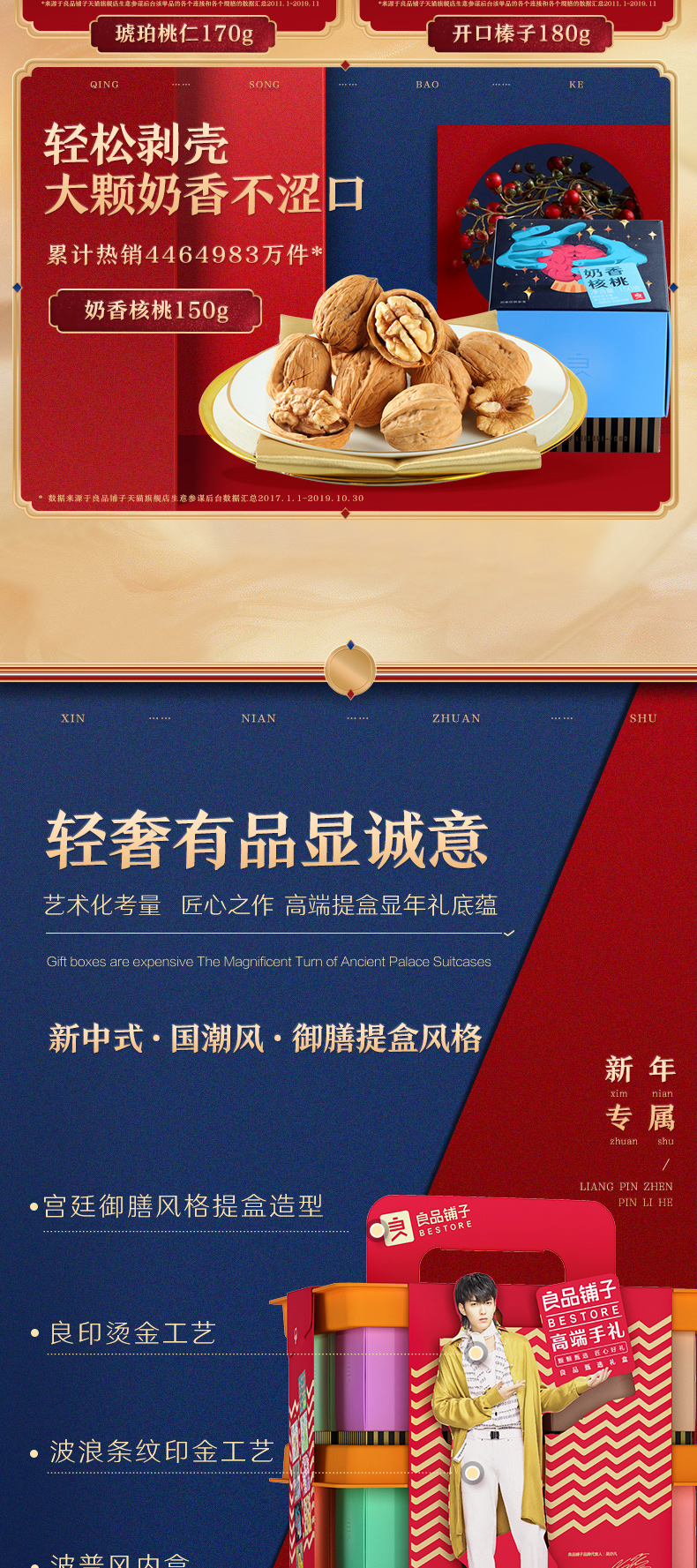 良品铺子 高端伴手礼 1360g 御膳提盒装 图5