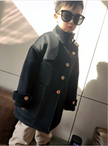 Boys winter New Year dress CUHK childrens new coat jacket foreign air children dress Inn wind plus cotton thickened