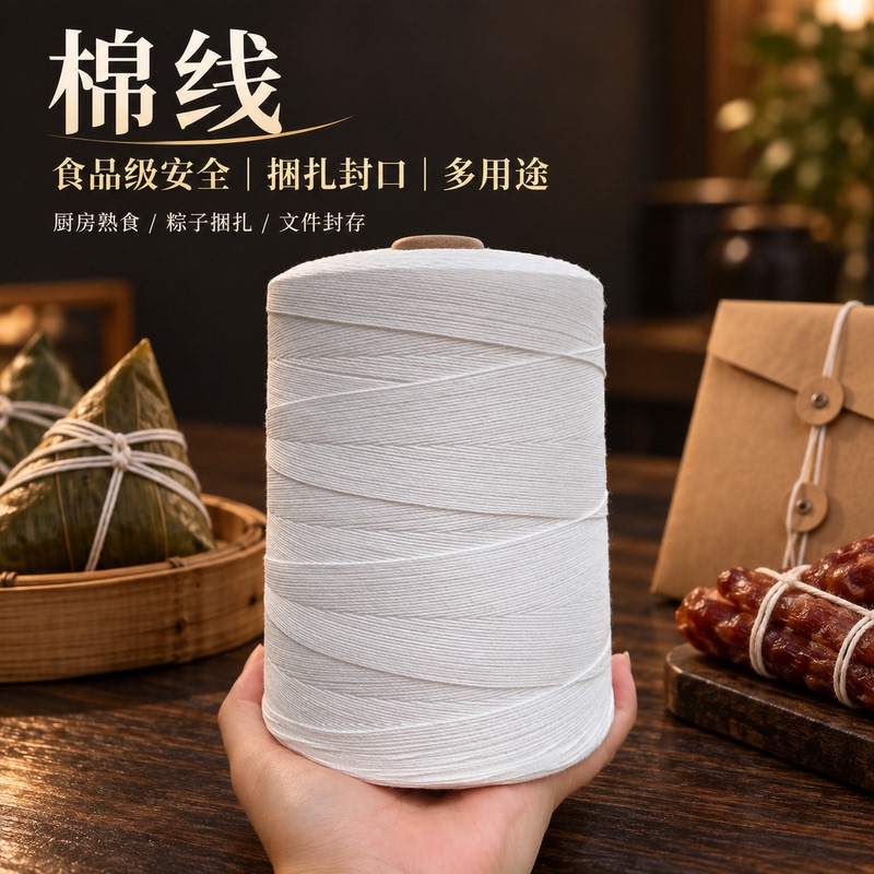 Thickened String for Wrapping Zongzi, String for Tying Zongzi, String for Bacon, String for Sausages, String for Tying Pork Trotters, Cotton String, String for Tags, String for File Bags Thickened String for Wrapping Zongzi, String for Tying Zongzi, String for Bacon, String for Sausages, String for Tying Pork Trotters, Cotton String, String for Tags, String for File Bags