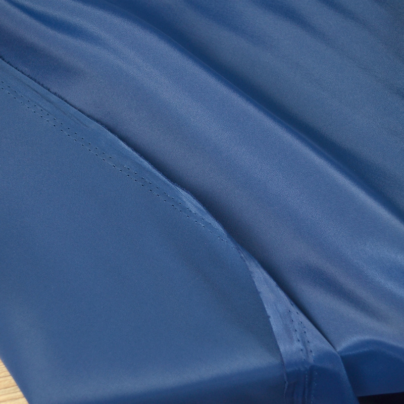 Japanese Imported Blue Glossy Smooth Lining Fabric, Soft and Slightly Elastic, Suit Pants Lining
