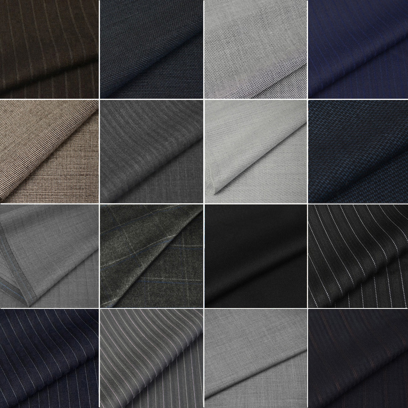 Imported High-End Worsted Wool Fabrics, Suits, Trousers, Business Attire, Formal Wear, Wool-Polyester Fabrics
