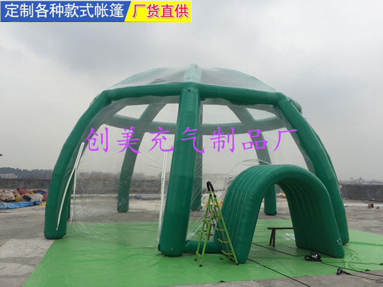 Large inflatable tent outdoor camping transparent house bubble house custom thickened yurt inflatable arch tent
