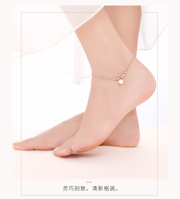 Chaine de cheville Femme en Argenterie - Ref 3103210 Image 16