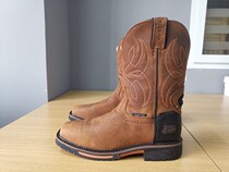 Genuine American first-layer cowhide waterproof steel toe mens western cowboy boots riding boots motorcycle boots