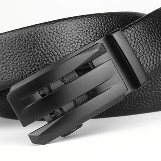 Men's Large Size Fat Man's Belt, Extra Long Automatic Buckle, Fat Man's Belt 160-170, Extra Long Belt for Big Guys 180