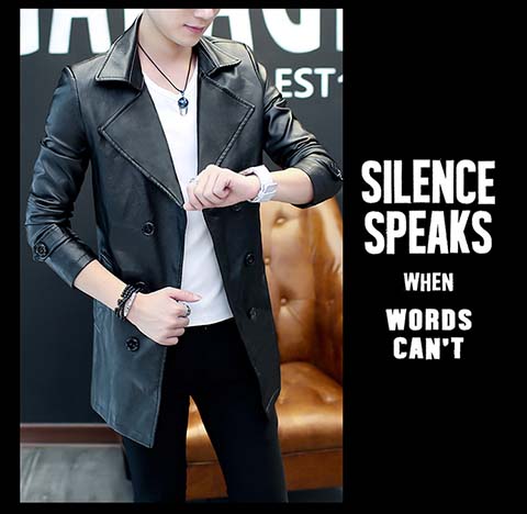 Thợ làm tóc nam bằng da trench coat mùa đông trẻ trung cộng với áo khoác nhung dày nam phiên bản Hàn Quốc áo khoác vest nam