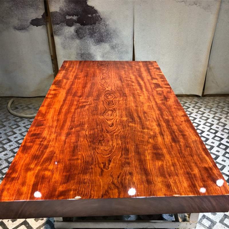1 7 miba flower log table owner's office tea table villa 176 1-91 4-10 red wood large plate strip