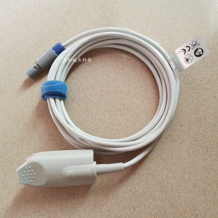 科曼STAR8000A/B/C/D/F/H氧饱夹指脉氧连接线配件单槽六针