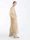 ລະດູຮ້ອນມາໃໝ່ປີ 2020 camel silk organza transparent sun protection windbreaker suit collar knee-length loose sleeves