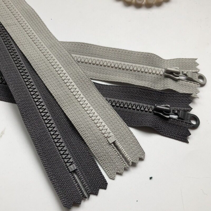 YKK3 Number of resin closed laces 15 -30cm Deep ash Light ash-Clothing pockets Shoe bracelet