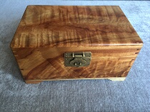 Fragrant camphor wood old stock Case small Zhangwood case Zhangwood Wood Jewelry Containing Box Wedding word drawing documents solid wood mortise and tenon Customized