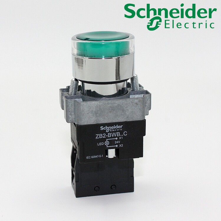Schneider Illuminated pushbutton ZB2-BWB C XB2-BW33B1C
