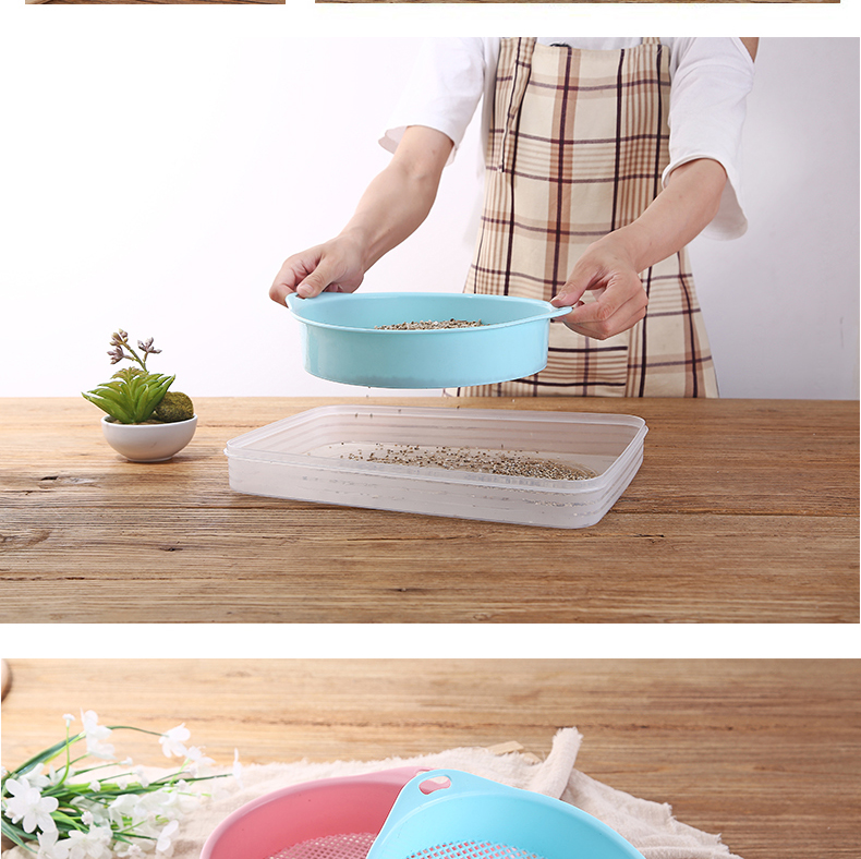 Rây lưới nhựa nhiều màu Thích hợp cho sàng 3-6mm rây hạt đất Vật tư làm vườn vòi tưới lan