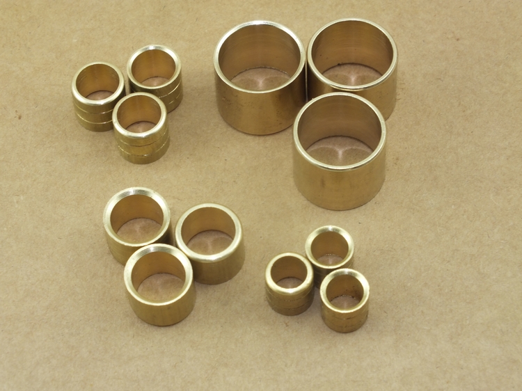 Brass copper hoop DIY phụ kiện đồng hoop đầu đồng đồng tay áo đồng nhẫn khắc phụ kiện dao billiards đầu đồng bộ bàn bi a