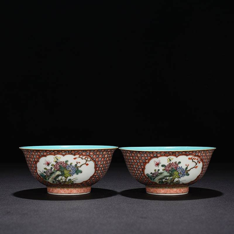 Clear Dry Lung Enamel Color Windows Flower Grain Bowl