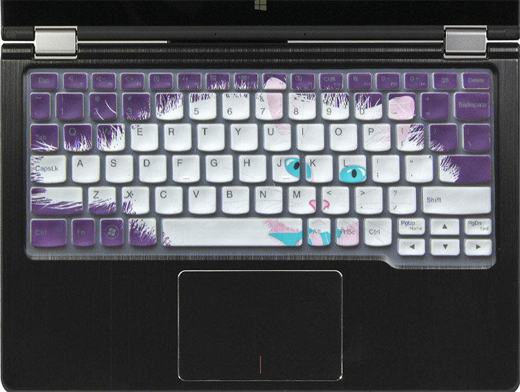 Lenovo Miix 4-6Y54 keyboard anti-collision strip film 12-inch pen electric full coverage anti-dust transparent adorable cover cushion color rugged silicone TPU cartoon waterproof and anti-gray button guard