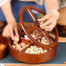 Joe Accommodate New Residence Fruits Pan Hexagonal New Year Zero Swing Tray Office Reception 4 Gdried Fruit Box Delicate China Wind New