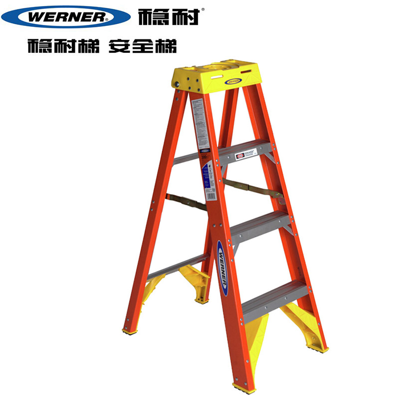 Steady-resistant glass fiber single side herringbone ladder folding ladder 6204CN 6205CN 6205CN 6207CN 6207CN 6209CN