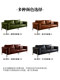 Retro Bauhaus Hammer Sofa, Oil Waxed Leather, Living Room Home Sofa, Designer Straight Row Sofa
