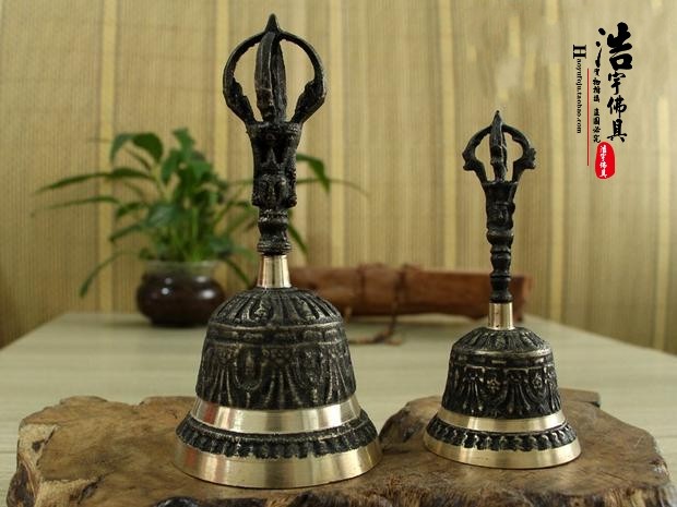 Rattle hand-shake pure copper bell vajra pestle feng shui bell instrument