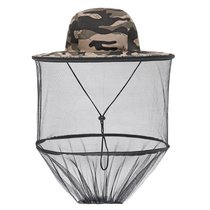Outdoor anti mosquito hat mens fishing cap face sunscreen breathable mesh mask night fishing insect beekeeping beekeeping Bee Bee Bee cap