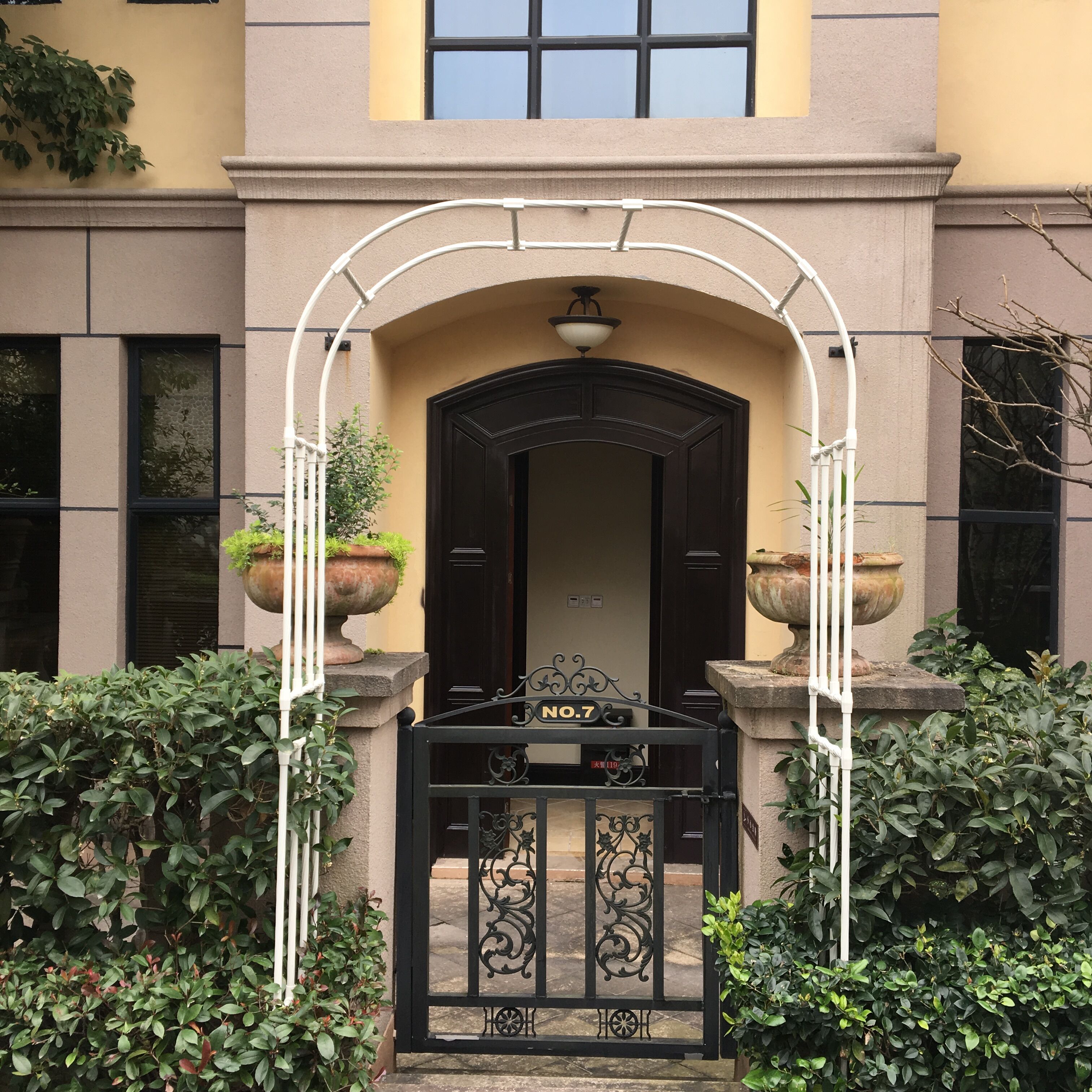 Plus Coarse Bag Plastic Arch Flower Shelf Plant Climbing rattan Garden Courtyard Outdoor season Flower bracket Grape Climbing Shelf