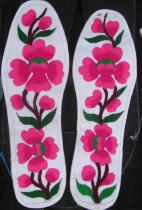 Pure artisanale Qiang brodé broidered insole full cotton fabric wind wind