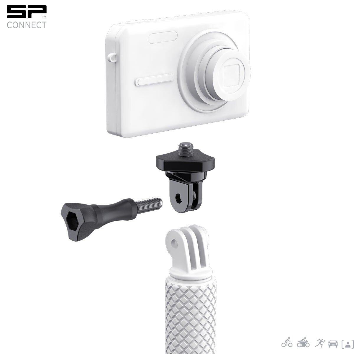 German SPGSDGETS360 motion camera transfer code selfie bar connection base 4-th connector 53061-Taobao
