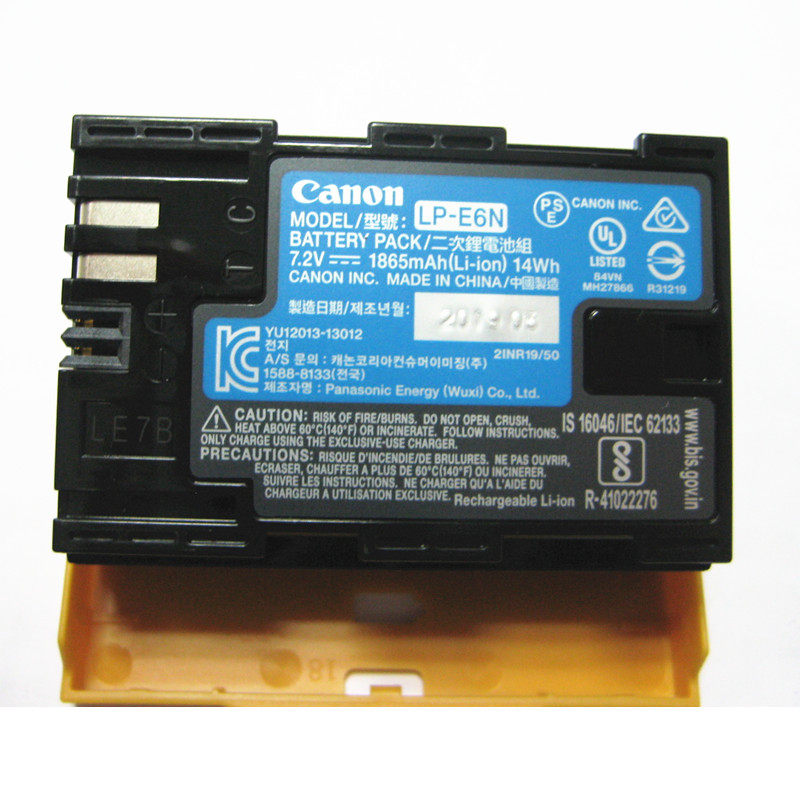 Canon original LP-E6N 5d3 70d 6d2 5d2 7d 5d4 6d 80d 60d monocular camera battery